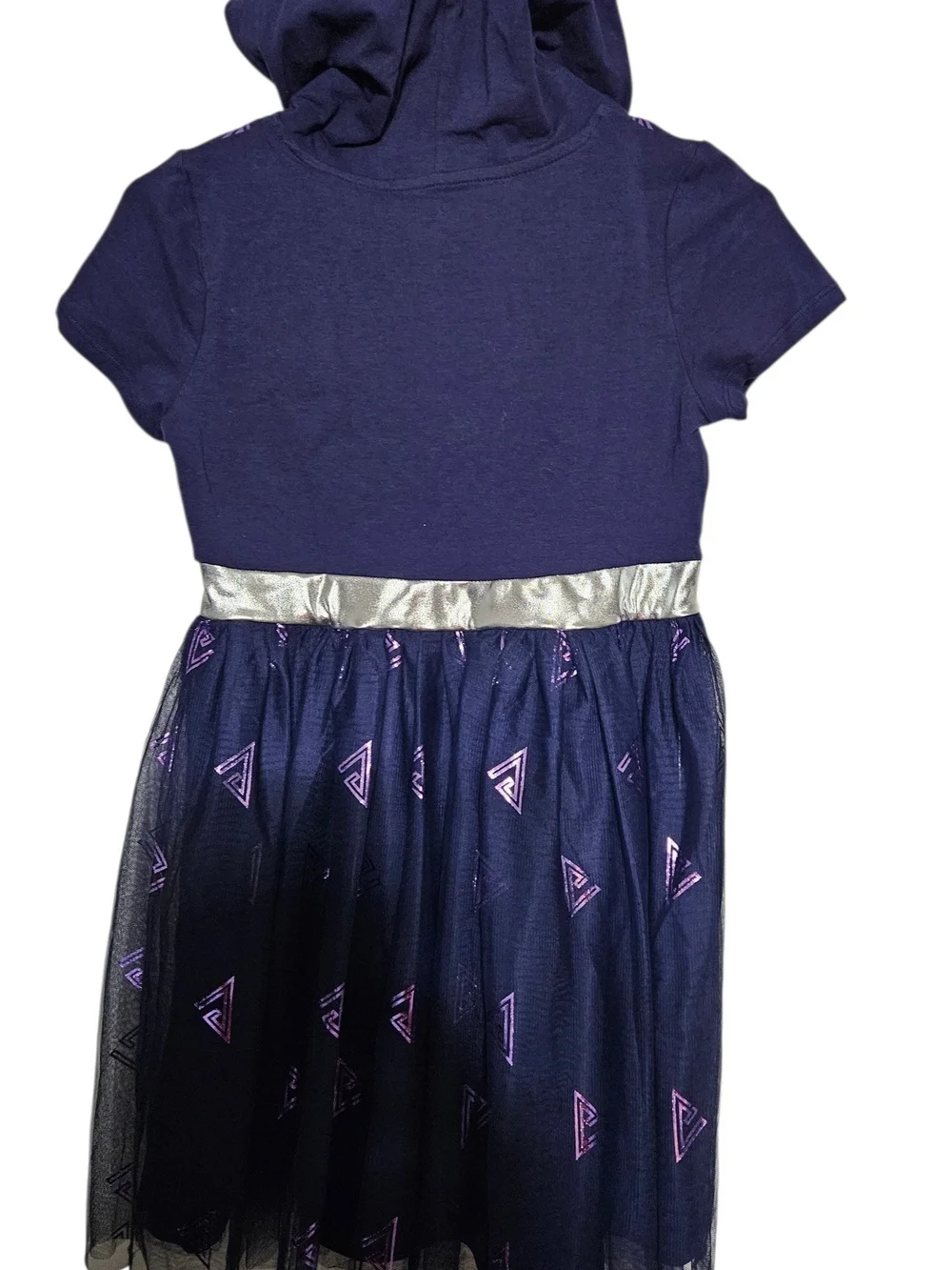 Marvel Girls Purple and Silver Hooded Panther Costume Dress